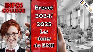 Tu veux savoir les dates du DNB BREVET 2025 dnb2025 dnb collège edukactif epernay [upl. by Junina]