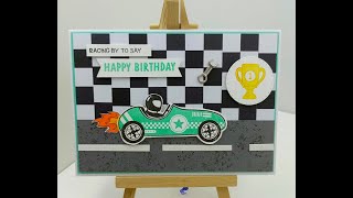 Racing By Card Stampin Up [upl. by Nylekcaj]