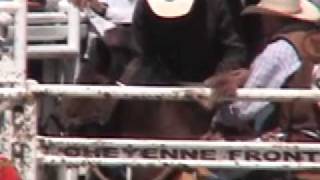 Cheyenne Rodeo quotChampionsquot Horse Shocked [upl. by Epps]