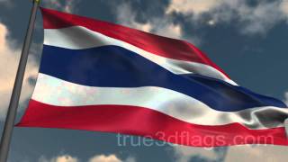 Thailand Flag 2012 720p wm [upl. by Esertap]