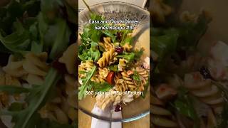 EASY AND QUICK DINNER RECIPE 3 Caprese Chicken Pasta Salad 45g Protein recipe food lowcalorie [upl. by Margalo]