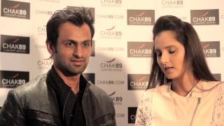 Sania Mirza amp Shoab Malik Chak89 Interview [upl. by Nallad]