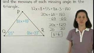 Angles of a Triangle  Triangle Sum Theorem  MathHelpcom [upl. by Bigford]