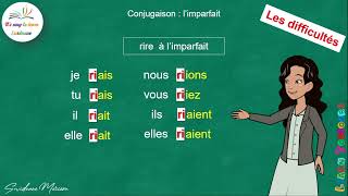 La conjugaison de limparfait de lindicatif [upl. by Brittni]