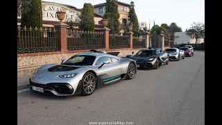 x4 MercedesAMG Project ONE driving on public roads [upl. by Acinorahs]