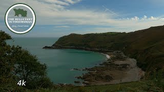 Cliff path walk to Bonne Nuit Bay  Part 2 jersey walking travel scenery cockapoo [upl. by Haldeman]