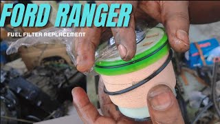 Ford fuel filter replacementford ranger T6 T7 automobile mechanic [upl. by Adnuhser]