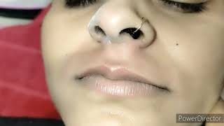 Nose hair cutting with nose massagepammibeautyworld nosrnosehair nisenosemassagePummy [upl. by Beker638]