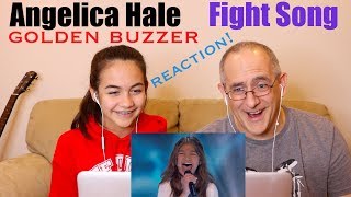 Angelica Hale Receives Golden Buzzer for Fight Song on AGT  The Champions  REACTION [upl. by Lled]