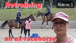 First ride on exracehorse  retraining an OTTB [upl. by Chicky]