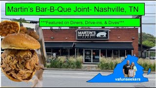 Martins BBQ JointNashville TN Featured on Diners DriveIns amp Dives Review [upl. by Sheff567]