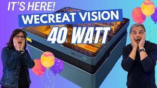 See the AllNew Wecreat Vision 40W Laser Engraver in Action [upl. by Kendyl88]