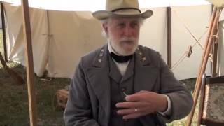 Interview with Robert E Lee150th Anniv Battle Of Chancellorsville by Len Paxton May 2013 [upl. by Ydnyc]