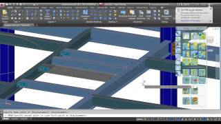 04  Moving floor beam with Autodesk Advance Steel [upl. by Nylarej]