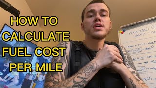 How To Calculate Your Fuel Cost Per Mile  Box Truck Ant [upl. by Cullen]