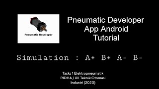 Tutorial  Rangkaian Elektropneumatik A B A B  Pneumatic Developer App engineering fyp [upl. by Meurer341]