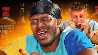 SIDEMEN EAT THE HOTTEST WINGS CHALLENGE [upl. by Lori204]