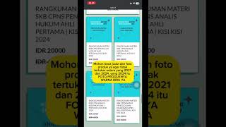 Jika ada kendala pembelian PDF langsung ke DMTelegram ya CPNS PPPK SKBCPNS [upl. by Kelton]