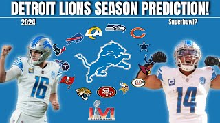 Predicting the ENTIRE 2024 Season for the Detroit Lions Including Playoffs [upl. by Pansie121]