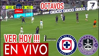 Cruz Azul vs Mazatlán En Vivo Donde Ver a que Hora Juegan CRUZ AZUL VS MAZATLAN Partido Hoy Octavos [upl. by Oates]