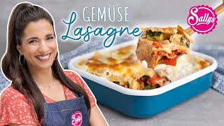 Würziges Gemüse Lasagne Rezept Veggie super Fleischersatz 😋🍝 [upl. by Hpeseoj]