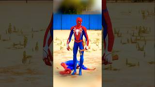 Spider Man saved by Super Man 😧 shorts spiderman cartoon spidermancartoon superman [upl. by Anayi3]