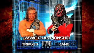 Kane vs Triple H w Chyna WWF Championship Match 9999 [upl. by Aicenra]