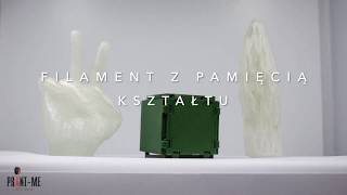 PRINTME Lucent PLA  prezentacja filamentu z pamięcią kształtu do druku 3D [upl. by Ahsikym]