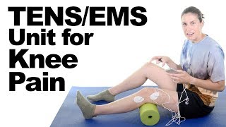 How to Use a TENS  EMS Unit for Knee Pain Relief  Ask Doctor Jo [upl. by Coshow]