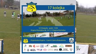 Krypnianka KrypnoCzarni Czarna Biał IV Liga Podlaska 17112024 [upl. by Gerrilee]