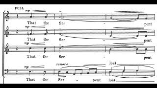 Herbert Howells  Take him earth for cherishing score video [upl. by Lehar645]