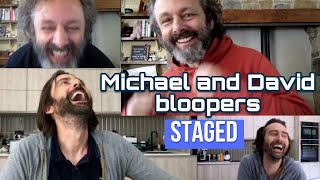 Michael Sheen and David Tennant  Staged Bloopers [upl. by Ekeiram]