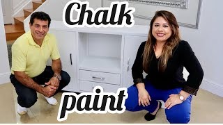 COMO RENOVAR UN MUEBLE DE MADERA CON PINTURA EFECTO TIZA NECESITAS LIJAR O NO [upl. by Graybill]