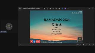 RAMADAN 2024  Q amp A SESSION 6 [upl. by Treblah]