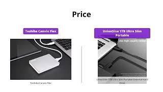 Toshiba Canvio Flex vs UnionSine 1TB Which one is better [upl. by Wilda]