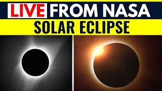 2024 Total Solar Eclipse LIVE Surya Grahan Happening Tonight  Surya Grahan Live  ET Now Swadesh [upl. by Einaj566]