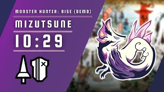 MH Rise Demo  Mizutsune  Lance Solo  1029 [upl. by Yortal728]