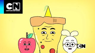 Manzana y Cebollín  Fiesta de Pizza  Cartoon Network [upl. by Yliab717]