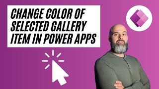 How To Change a Power Apps Gallery Selected Item Color [upl. by Eedissac]