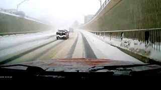 winters roads RouynNoranda Québec Canada 20160229 [upl. by Calderon]