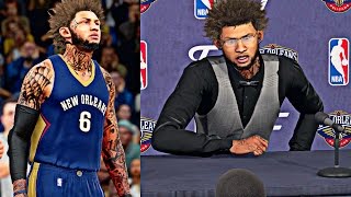 NBA 2K16 MyCAREER  My 1st Game w The Pelicans AD Drops 30   I Won Rookie Of The Year [upl. by Sturges]