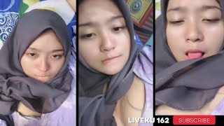 bigo live hot no sensor viral hijab nggak sengaja kelihatan melonnya 🤤💦 [upl. by Akener]