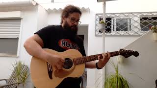 Fender Sonoran mini acoustic sound outside  improvisation piece [upl. by Niklaus]