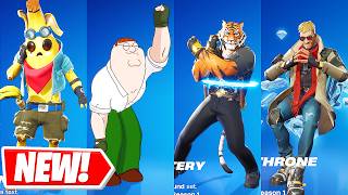 ALL NEW FORTNITE CHAPTER 5 SKINS DANCES amp EMOTES Peter Griffin Surfin Bird Im A Mystery [upl. by Avilla]