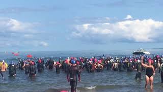 Wasaga Beach triathlon 2017 Olympic swim [upl. by Forster]