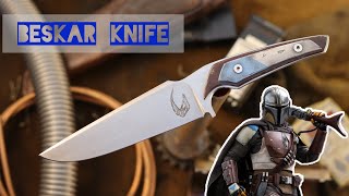 Mandalorian Beskar Knife  Harpia Knife Making [upl. by Arataj604]