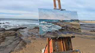 The Coastal Ascent Marathon  Artistic Goals At Mereweather Beach And Plein Air With A Mate [upl. by Goldman]