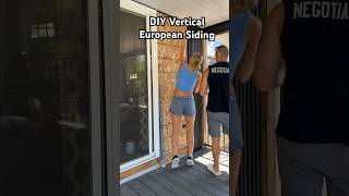 DIY Vertical European Cladding Siding Feature Wall  Home Depot  Ejoy shorts [upl. by Congdon]