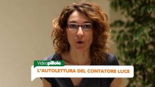 Video Pillole Vittoria spiega lautolettura del contatore luce [upl. by Malanie18]