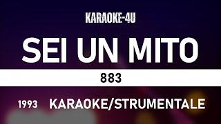 Sei un mito  883 karaokestrumentaletestolyrics [upl. by Handbook]